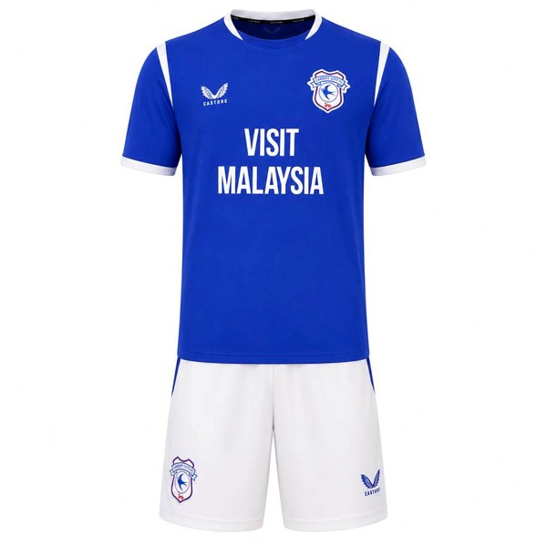 Camiseta Cardiff City Replica Primera Ropa Niño 2026/27
